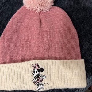 Disney Pink and Cream Minnie Mouse Beanie